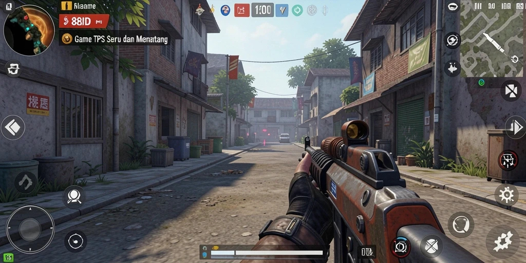 Screenshot gameplay seru dari 88ID dalam aksi TPS.