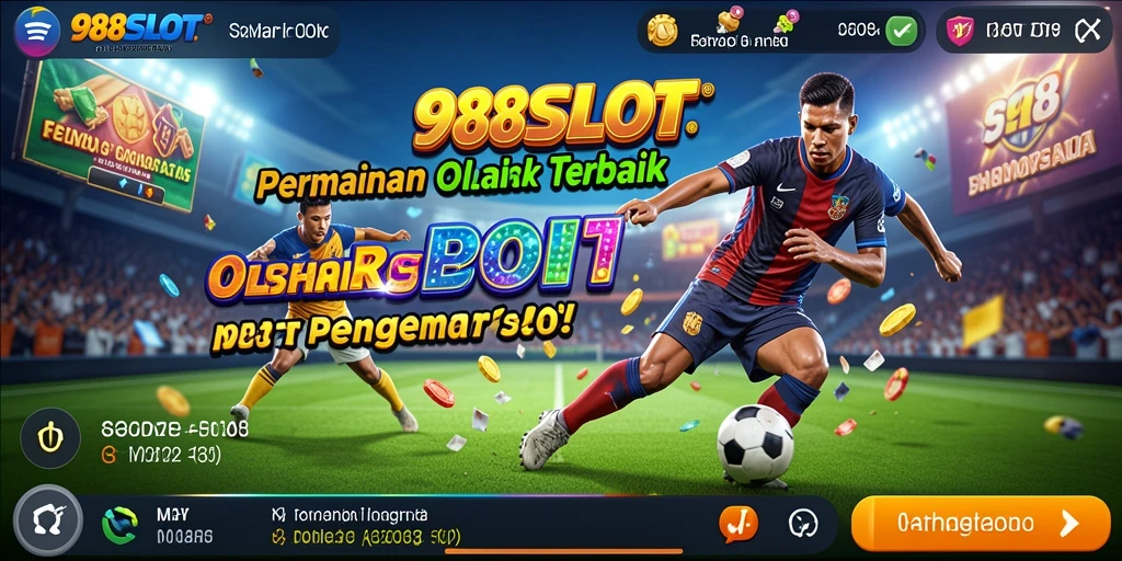 Tampilan permainan slot yang mendebarkan di 988SLOT.