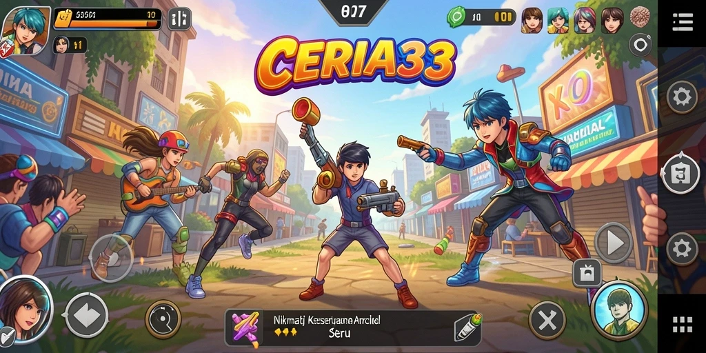 Tampilan gameplay seru di CERIA33 yang menantang keterampilanmu.