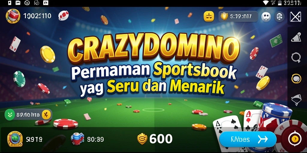 Tampilan seru gameplay Sportsbook di CRAZYDOMINO.