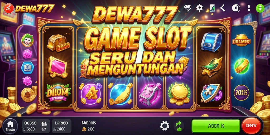 Gameplay Slot DEWA777 yang menarik dan penuh warna.