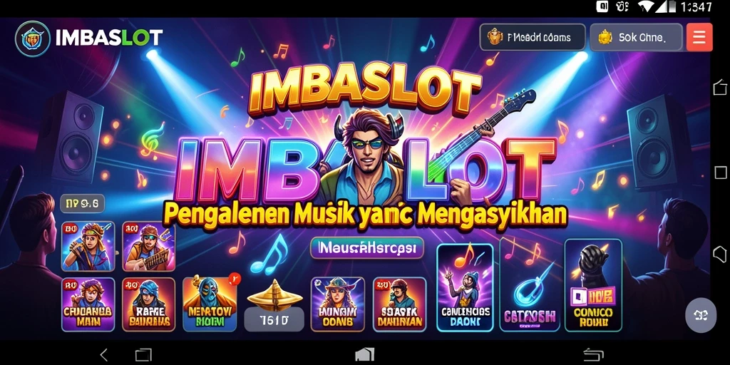 Tampilan gameplay menampilkan pemain berinteraksi dengan musik.