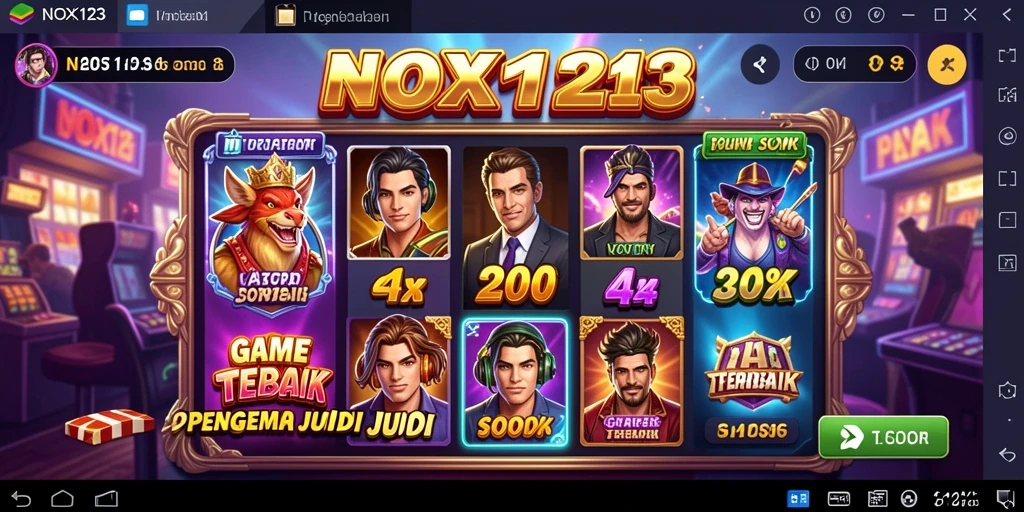 Tampilan gameplay menarik dari game Slot NOX123.