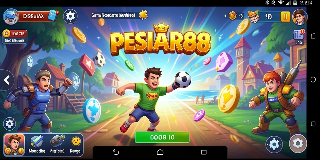 Gameplay seru dan menantang dari PESIAR88 ditampilkan dengan mengesankan.