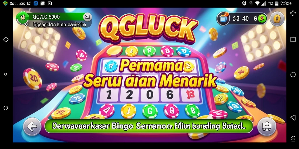 Screenshot gameplay QGLUCK yang menunjukkan pengalaman bermain Bingo yang seru.