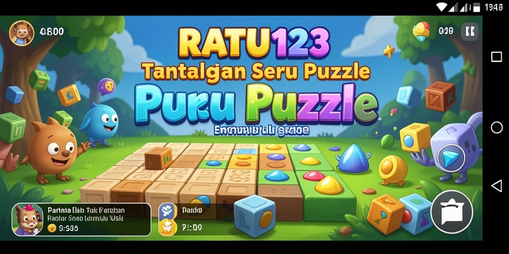 Screenshot gameplay RATU123 menunjukkan tantangan puzzle yang mengasyikkan.