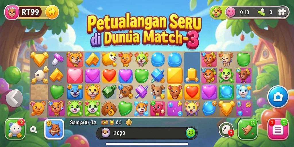 Gameplay seru dan menantang di RT99 dengan ilustrasi menawan.