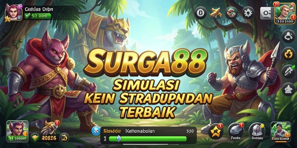 Screenshot gameplay SURGA88 dengan karakter dan lingkungan yang realistis.