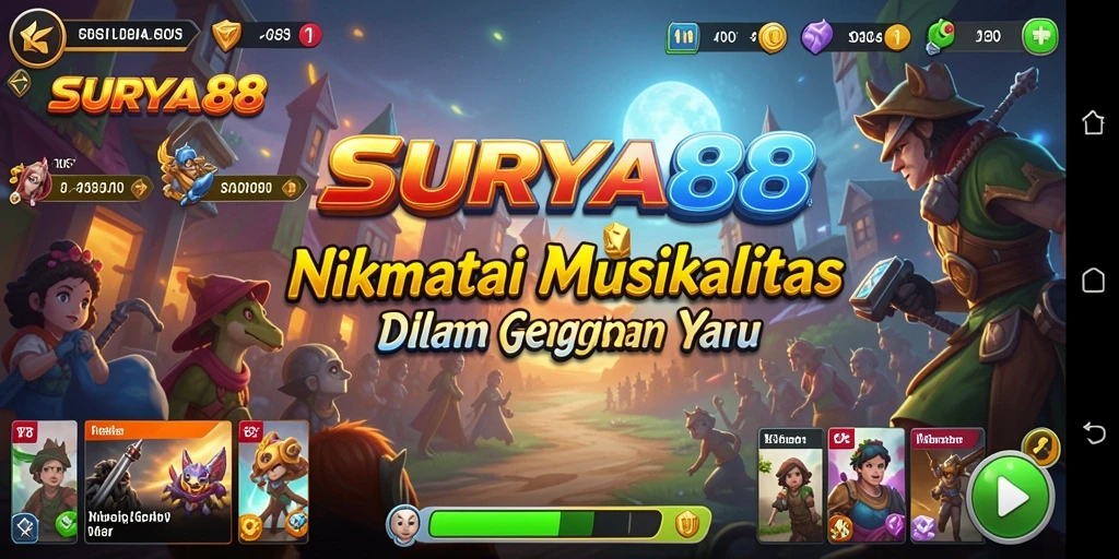 Gameplay SURYA88 yang menampilkan berbagai genre musik.
